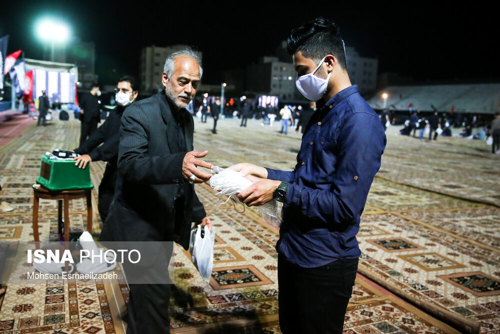 عزاداری شب چهارم محرم در «کوه پارک» مشهد