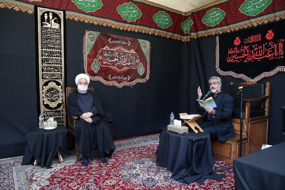 عزاداری هیئت دولت در فضای باز