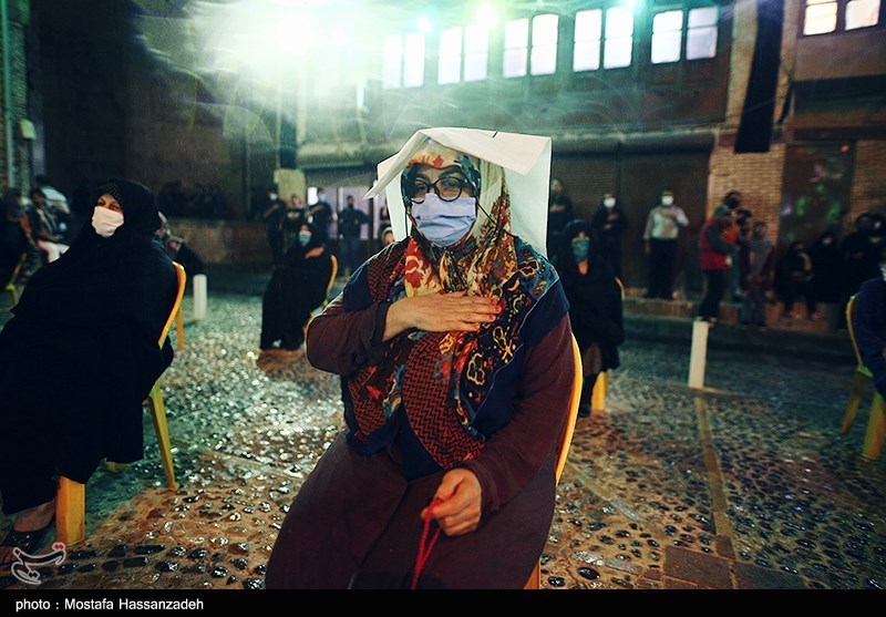 مراسم عزاداری گرگانی ها در هوای بارانی