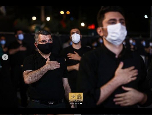 تصاویری از عزاداری و سینه زنی «حریرچی» معاون وزیر بهداشت