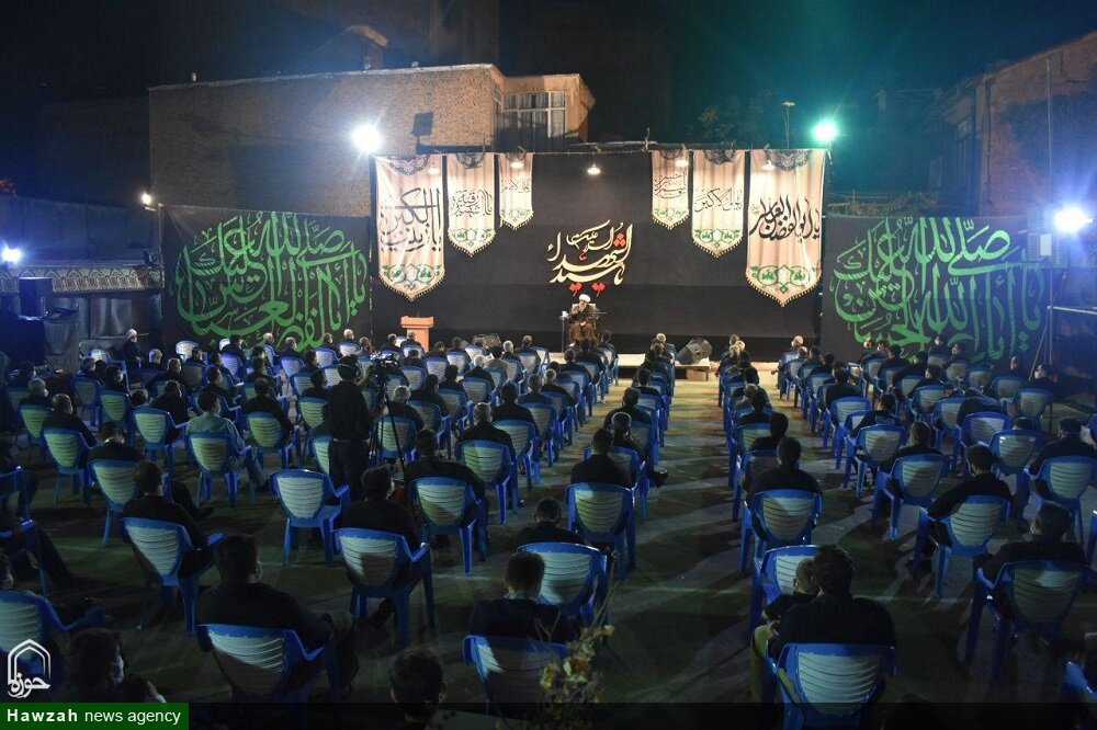 عکس/ عزاداری هیئت مسجد جنرال در مدرسه الزهرا ارومیه