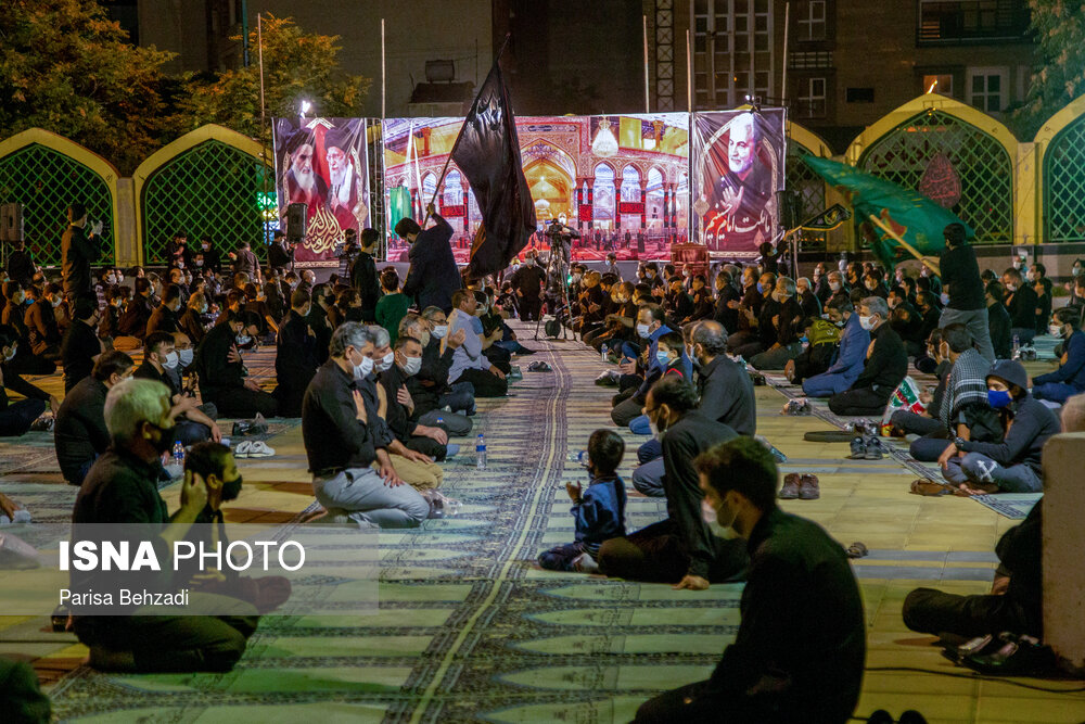 عزاداری شب هفتم محرم در مصلی بیت‌المقدس اراک