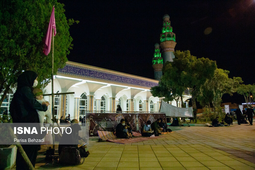 عزاداری شب هفتم محرم در مصلی بیت‌المقدس اراک