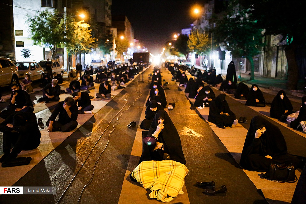 عکس/ خیابانی که یکپارچه حسینی شد