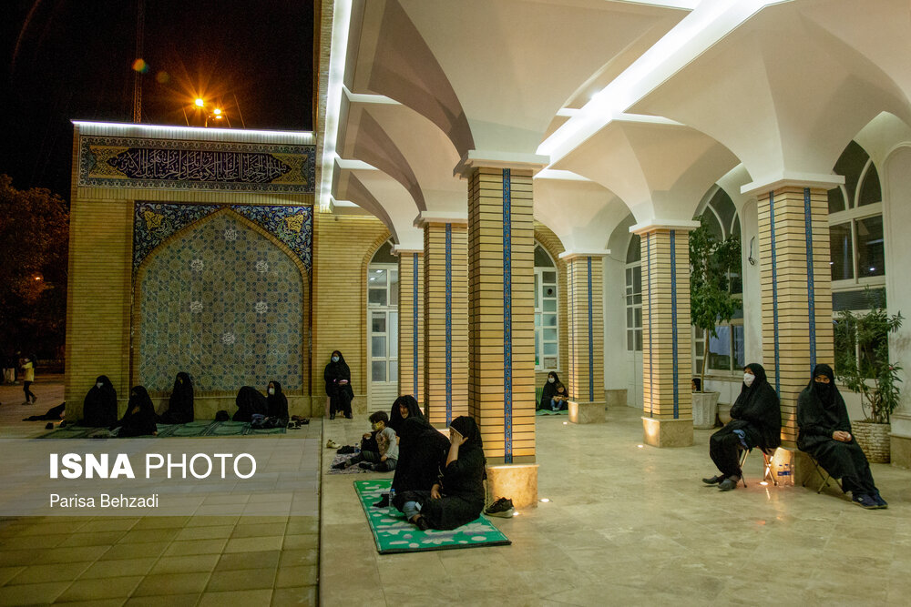 عزاداری شب هفتم محرم در مصلی بیت‌المقدس اراک