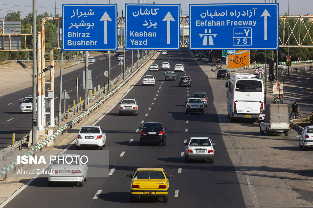عکس/ ترافیک پرحجم در اتوبان تهران - قم