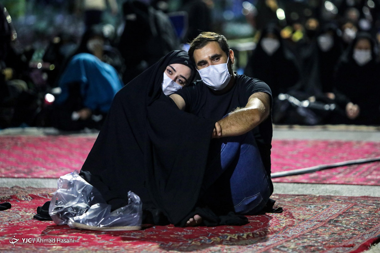 مراسم عزاداری شب هفتم محرم در مشهد