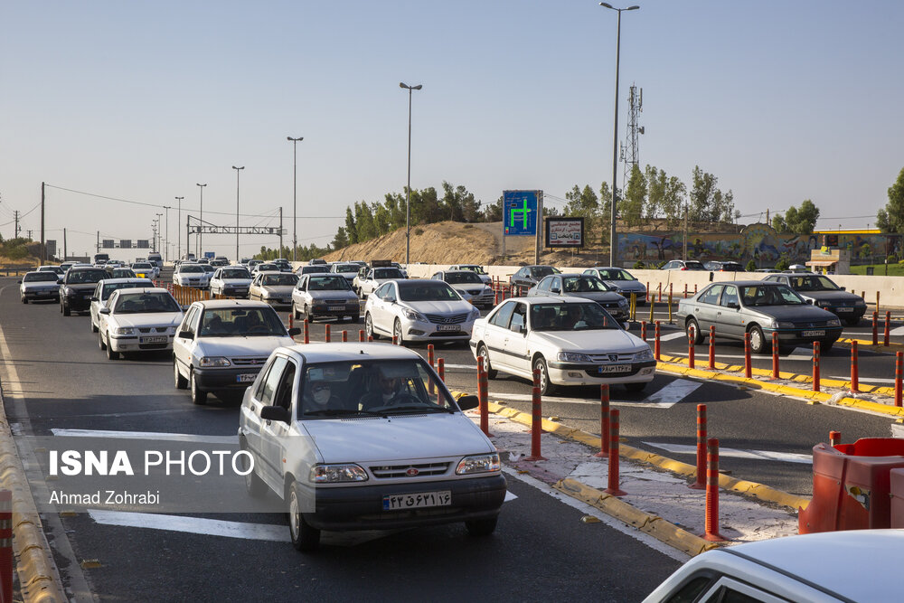 عکس/ ترافیک پرحجم در اتوبان تهران - قم