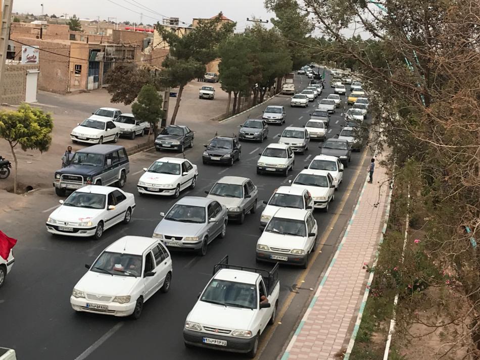 عکس/ حرکت کاروان خودرویی عزای محرم در رفسنجان