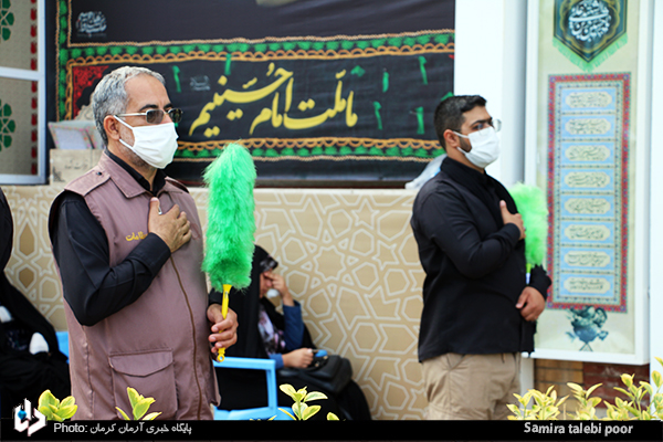 عکس/ عزاداری روز هشتم محرم در گلزار شهدای کرمان