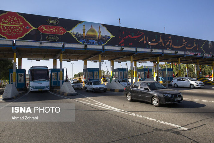 عکس/ ورودی اتوبان تهران - قم در شروع تعطیلات