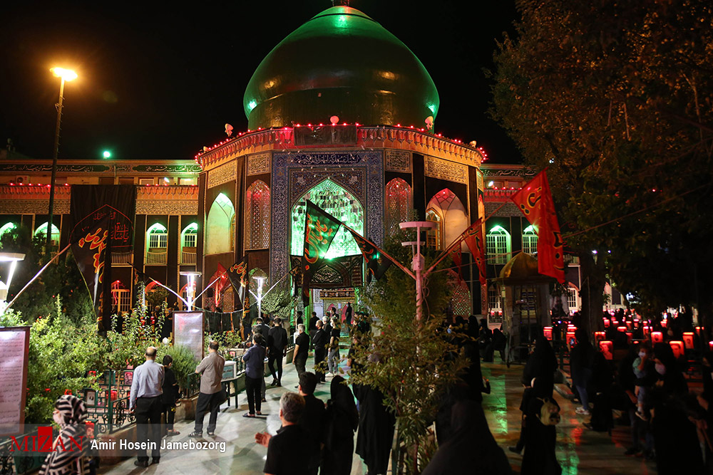 عزاداری شب هشتم محرم در امامزاده علی‌اکبر (ع) چیذر