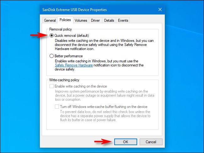 چگونه در ویندوز ۱۰ بدون استفاده از Safely Remove فلش را جدا کنیم؟