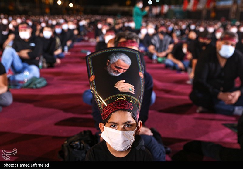 عزاداری شب عاشورا در هیئت ریحانة الحسین