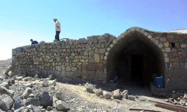 تکمیل مرمت کاروانسرای تاریخی روستای ایری ورزقان
