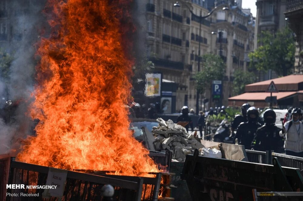 بازگشت معترضان فرانسوی به خیابان‌ها