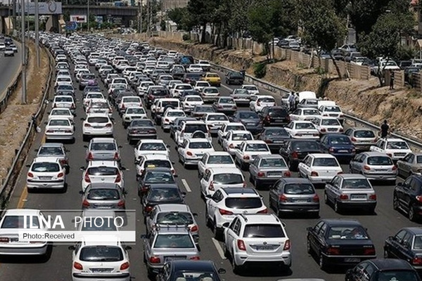 ترافیک سنگین در آزادراه قزوین_کرج_تهران