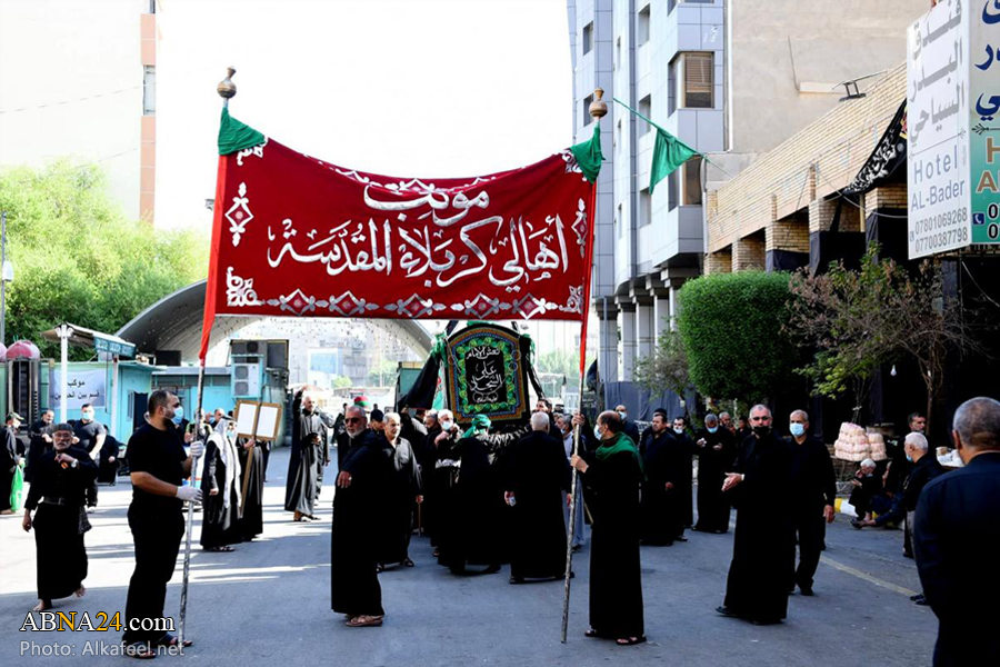 دسته عزاداری شهادت امام سجاد(ع) در کربلای معلی