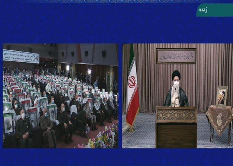 برگزاری مراسم گرامیداشت هفته دفاع مقدس با حضور ویدئو کنفرانسی رهبر انقلاب