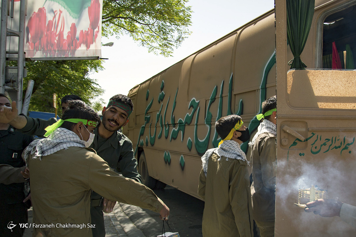 بازآفرینی اعزام رزمندگان شیراز به جبهه‌ها
