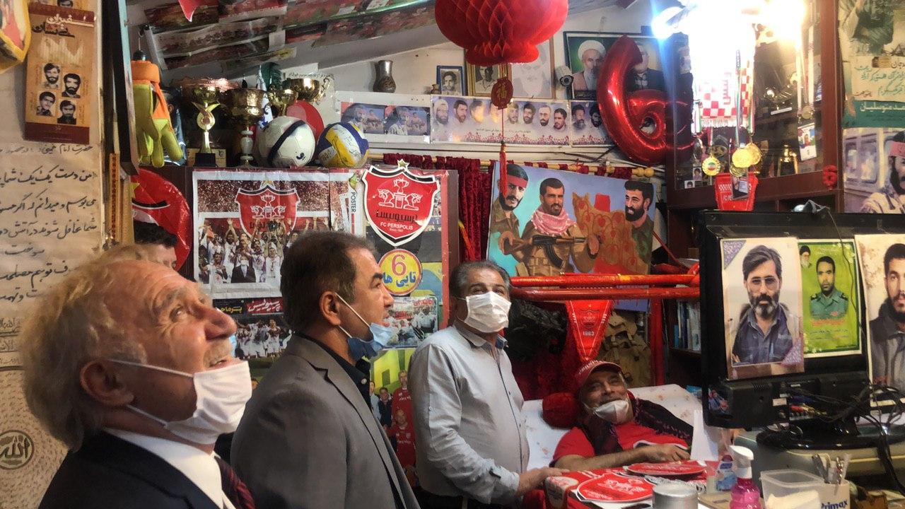 تجلیل پیشکسوتان پرسپولیس از جانبازان دفاع مقدس
