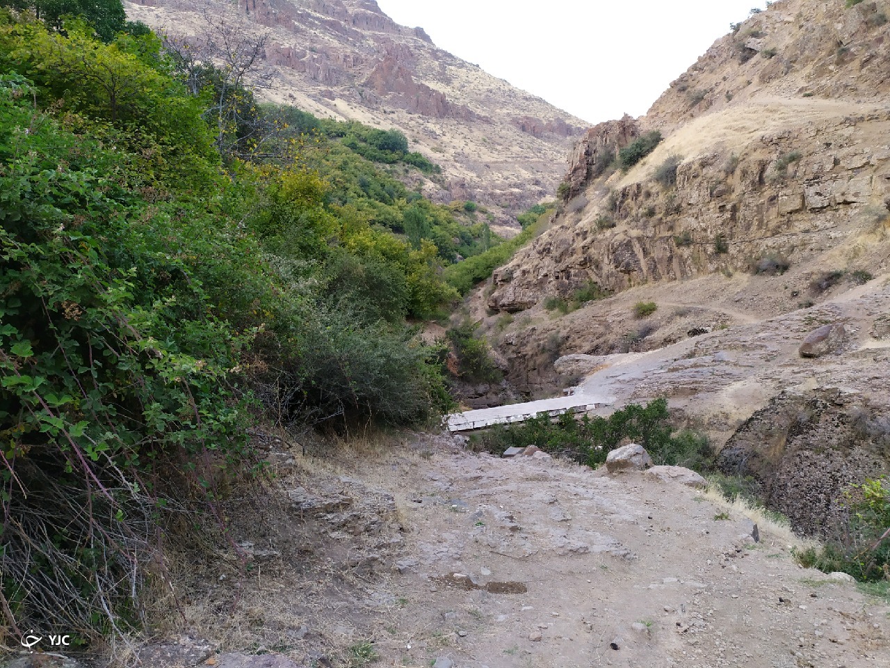 نمایی از طبیعت بکر در روستای پرچینه