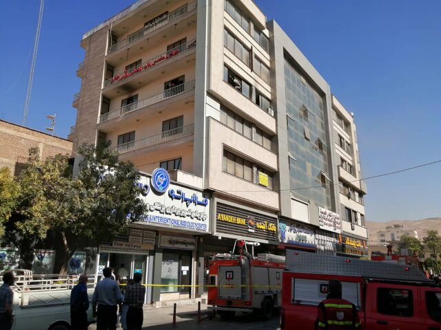 تلاش پلیس برای دستگیر عامل آتشسوزی ساختمان کیمیا در شیراز