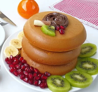 صبحانه/ پنکيک پفکي با عسل 