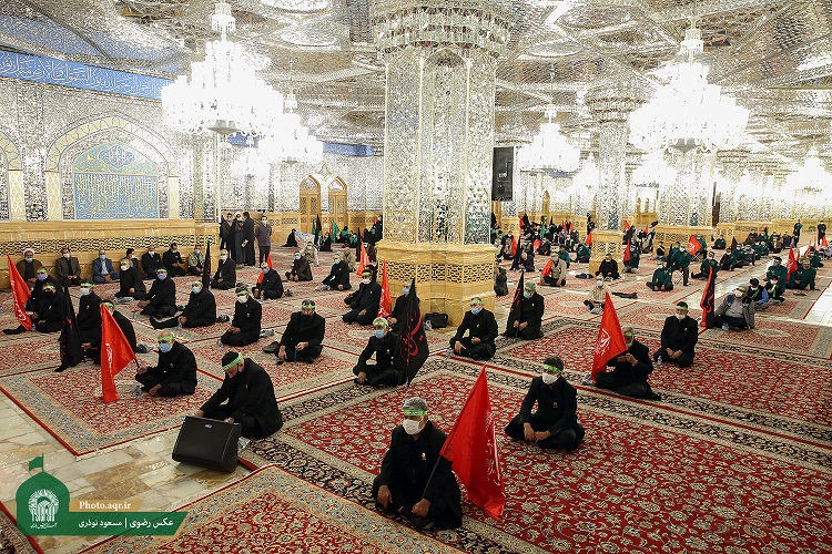 اجتماع خادمان مواکب اربعین حسینی در حرم مطهر رضوی