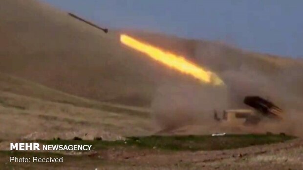 برخورد یک فروند راکت خمپاره به روستای محمدصالحلو خداآفرین