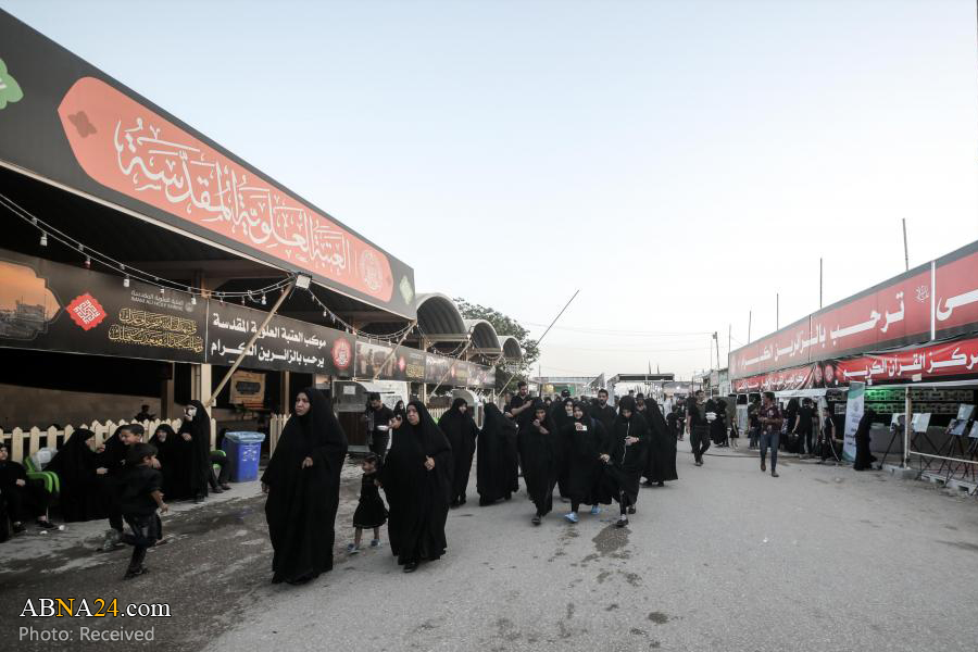 موکب آستان مقدس امام علی(ع) در مسیر نجف به کربلا