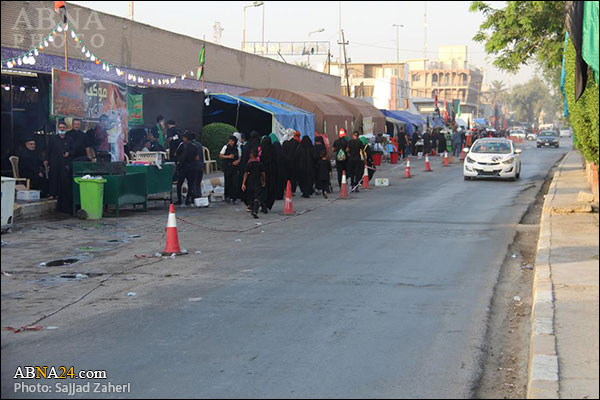 دلدادگی زائران اربعین حسینی؛ از کوفه به سوی کربلای معلی