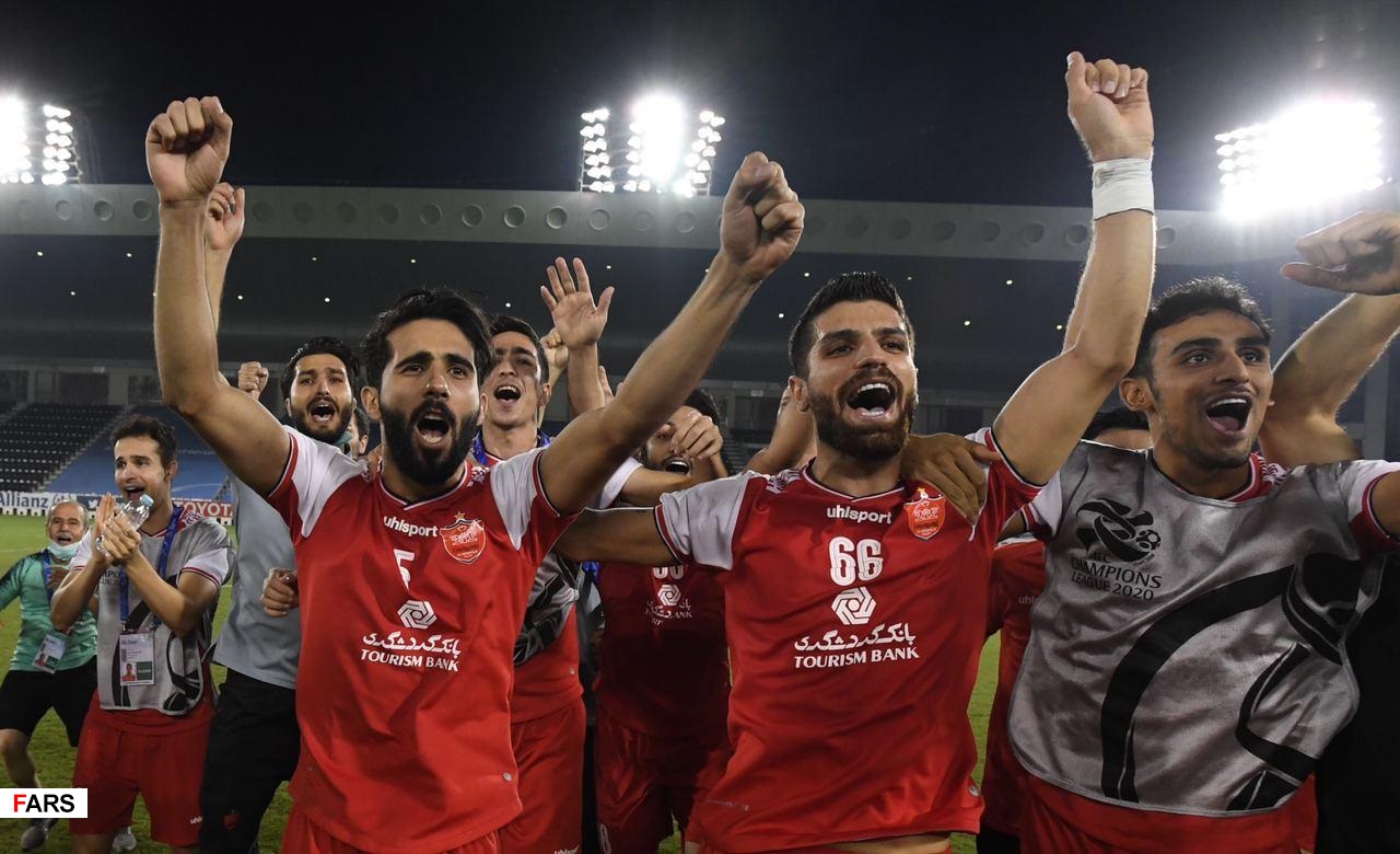 تصاویری از شادی پرسپولیس پس از بُرد مقابل النصر