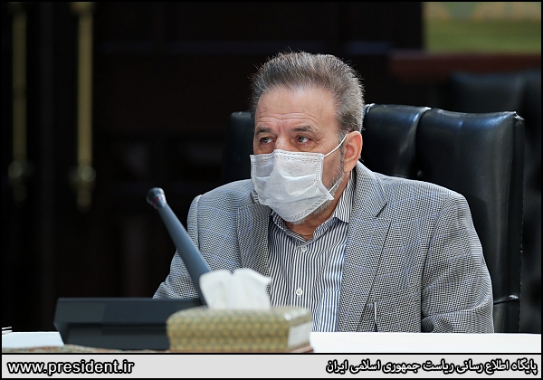 ماسک رئیس جمهور در جلسه ستاد ملی مبارزه با کرونا