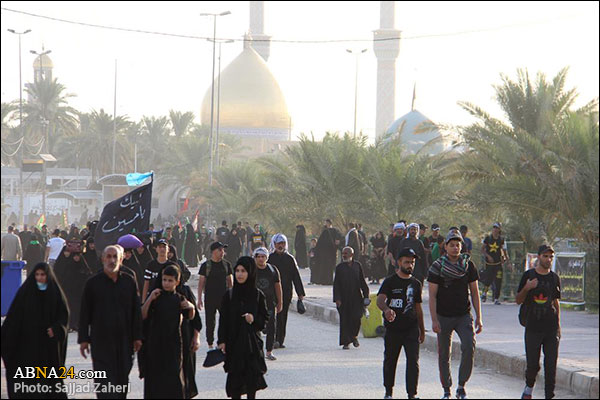 دلدادگی زائران اربعین حسینی؛ از کوفه به سوی کربلای معلی