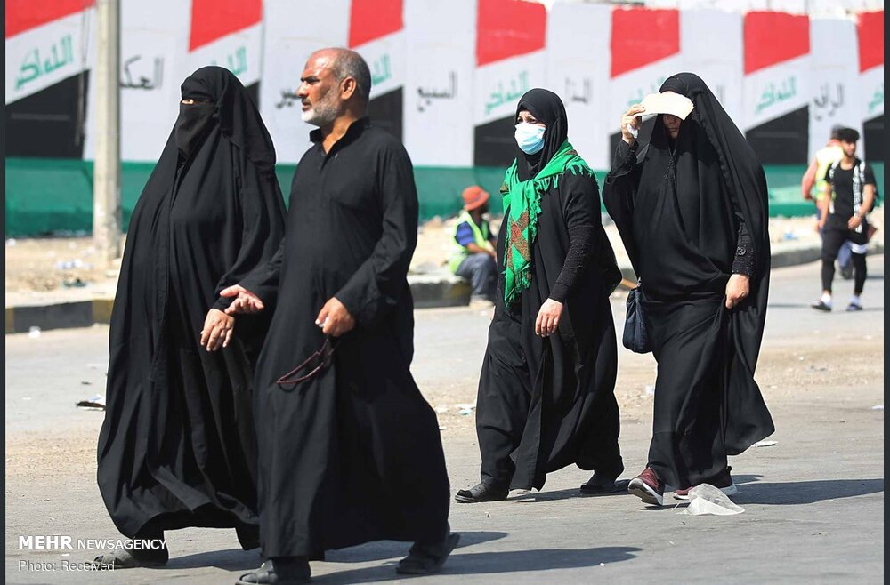 عکس/ پیاده روی اربعین از بغداد به کربلا
