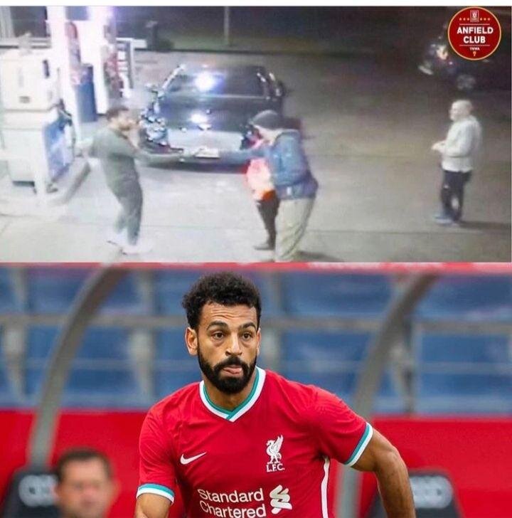 حرکت خبرساز محمد صلاح در یک پمپ بنزین