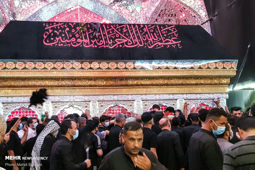 عکس/ حال و هوای حرم امام علی(ع) در آستانه اربعین