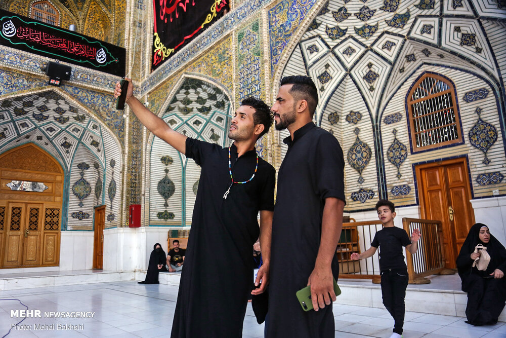 عکس/ حال و هوای حرم امام علی(ع) در آستانه اربعین
