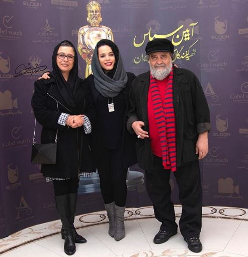 چهره ها/ ملیکا شریفی نیا در کنار پدر و مادر هنرمندش