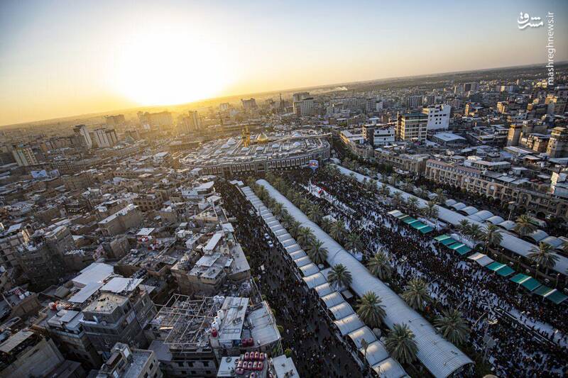 عکس/ گشت هوایی بر فراز کربلا