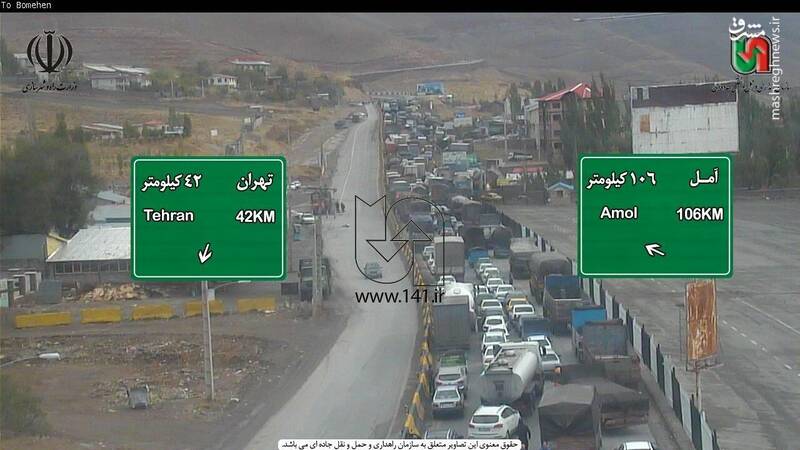  ترافیک در جاده‌های شمال کشور
