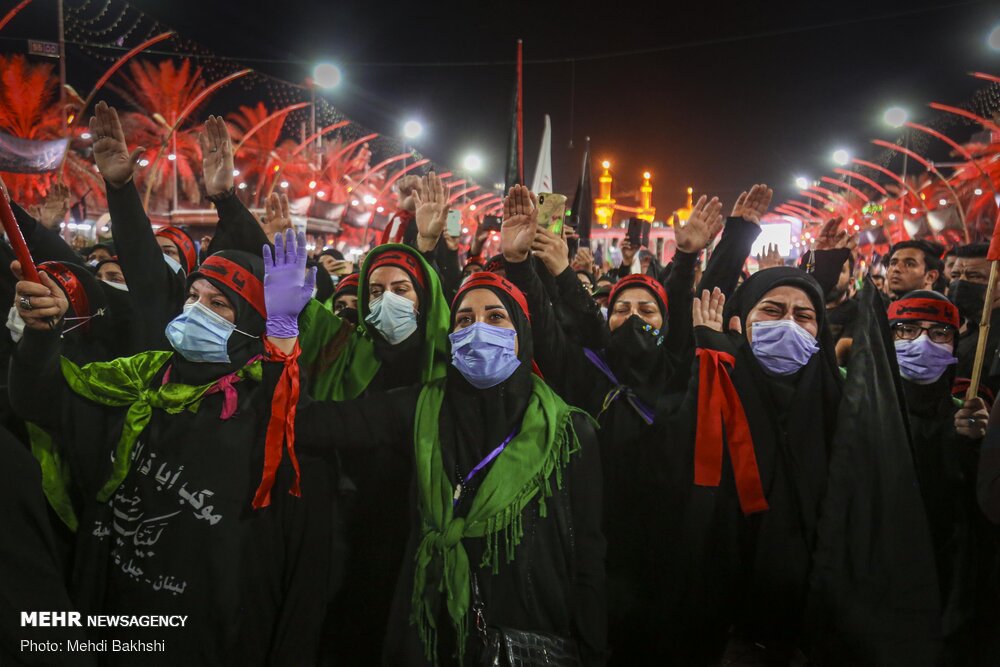 عکس/ وداع زائران اربعین با سیدالشهدا(ع) و ابوالفضل العباس(ع)