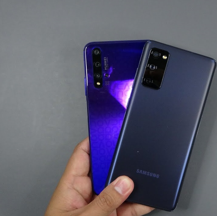 مقایسه گلکسی S20 FE با هواوی nova 5T