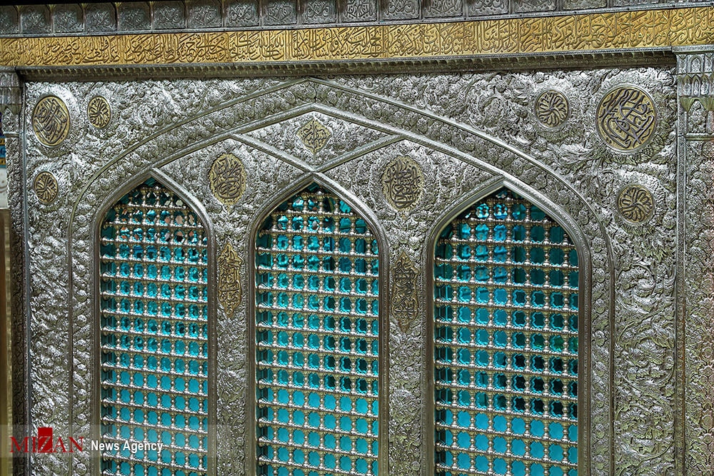 نورپردازی جدید ضریح مطهر امام رضا (ع) در ماه ربیع الاول 