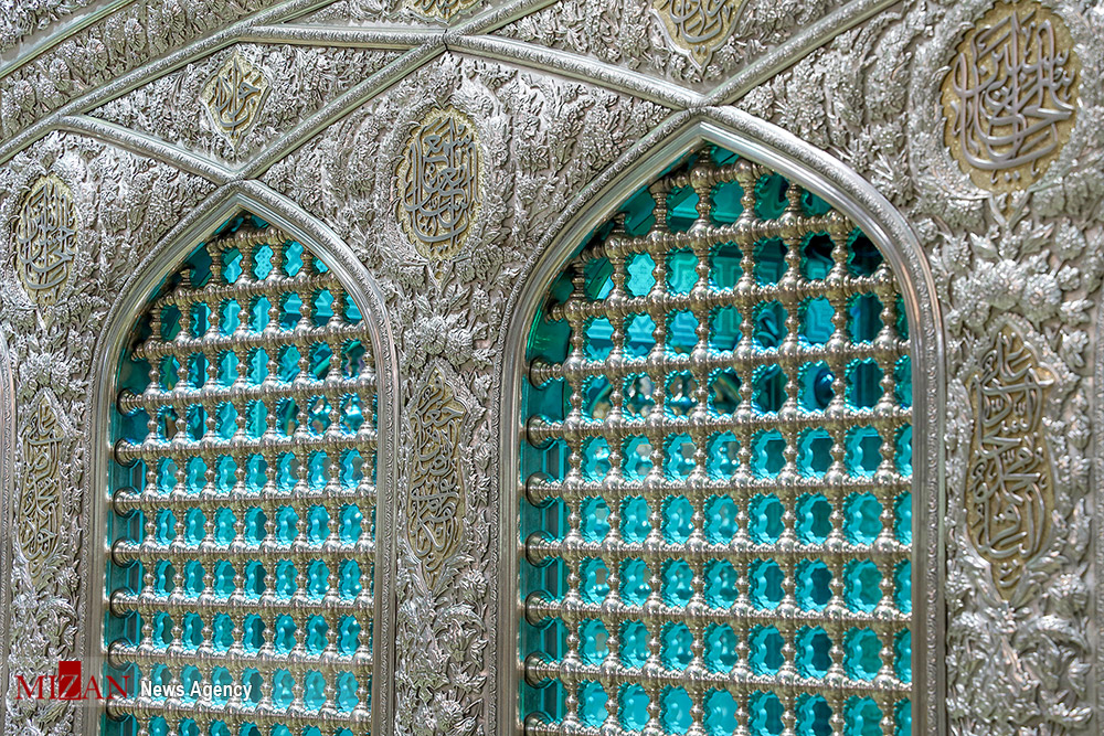 نورپردازی جدید ضریح مطهر امام رضا (ع) در ماه ربیع الاول 