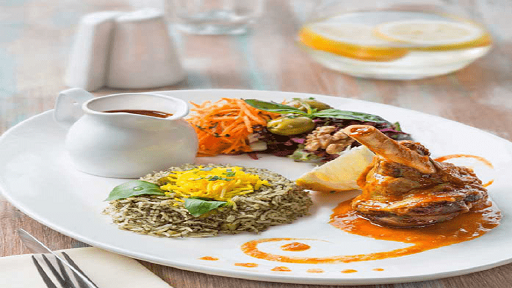طرز تهيه چلو گوشت مجلسي رستوراني با سس نارنج