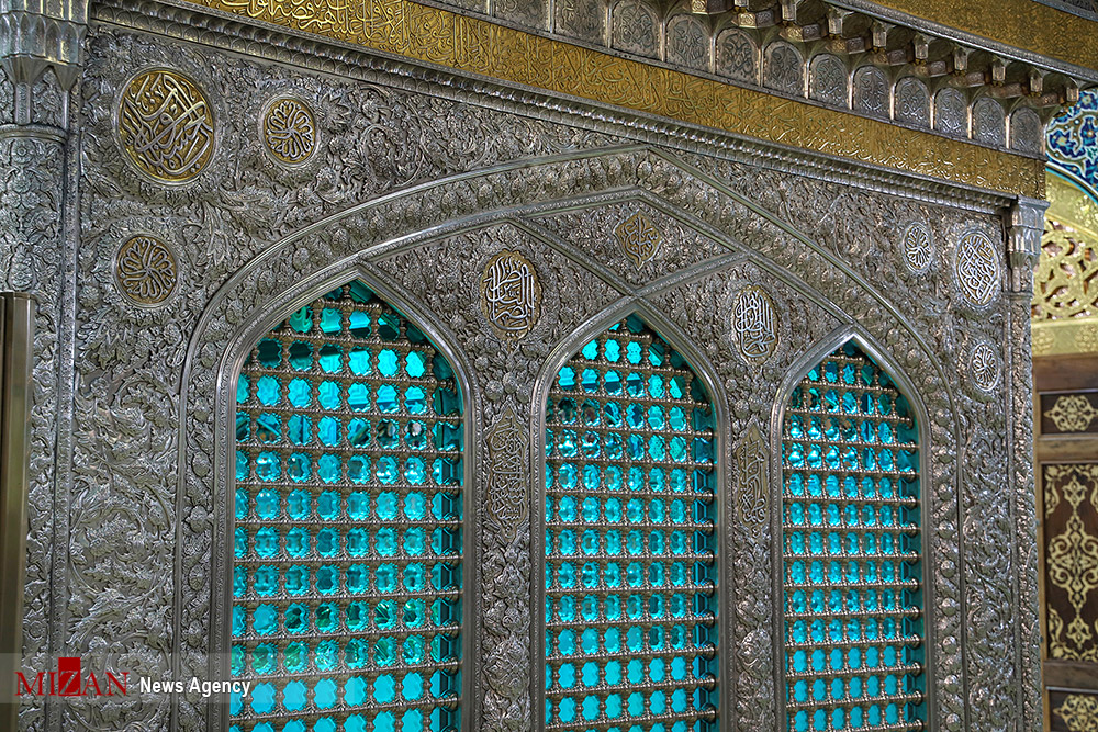 نورپردازی جدید ضریح مطهر امام رضا (ع) در ماه ربیع الاول 