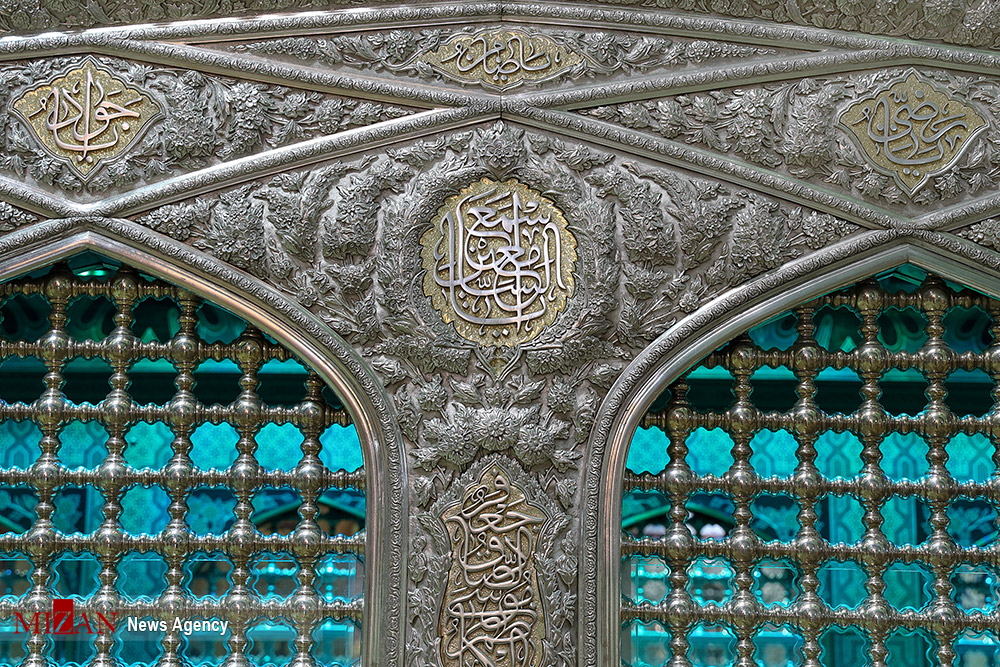 نورپردازی جدید ضریح مطهر امام رضا (ع) در ماه ربیع الاول 