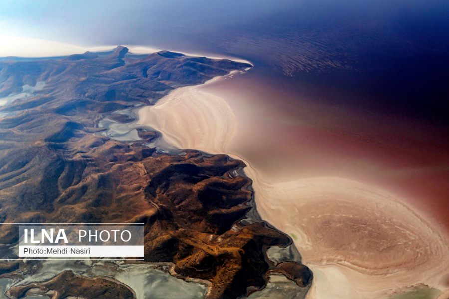 عکسهای هوایی از دریاچه ارومیه